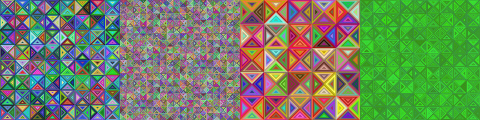 Poster - Abstract triangle polygon background collection