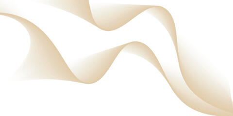 Abstract vector wavy lines flowing gold gradient color smooth curve on transparent background in luxury concept.vector.