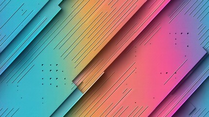 Poster - Abstract geometric background with a diagonal gradient pattern and thin stripes SEAMLESS PATTERN