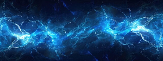 Wall Mural - blue electric black background