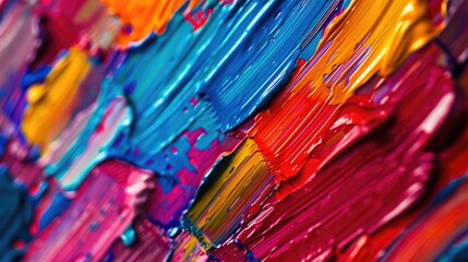 Vibrant paintbrush design wallpaper