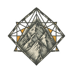 Mountain Illustration Transparent Background