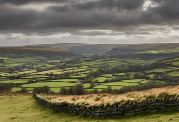 Canvas Print - A view of the Pennines between Yorkshire and Lancashire