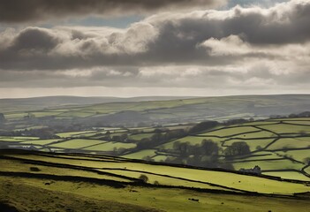  A view of the Pennines between Yorkshire and Lancashire