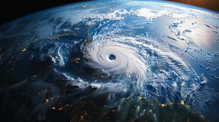 Hurricane Lee Traverses the Warm Atlantic. The major storm fluctuated in intensity as it approached the U.S. East Coast. Elements of this image furnished by NASA. 