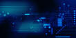 © jijomathai - 2d illustration Abstract futuristic electronic circuit technology background