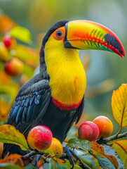 Wall Mural - Keel billed toucan