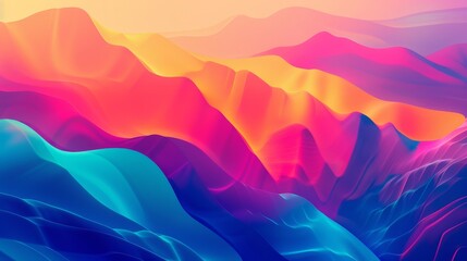 Wall Mural - Abstract UI Graphic Wallpaper.