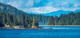 The unique beauty of the Alaskan coast along the inside pasage, USA