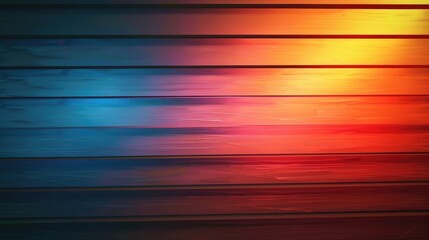 Poster - Abstract bright horizontal lines on blurred background
