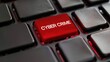 © Stocks Buddy - A red keyboard key button with the word cyber crime