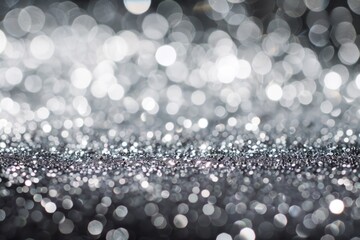 Poster - A close-up photo of a glossy surface in monochrome