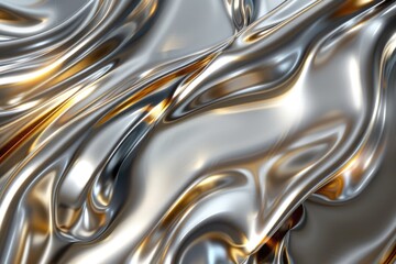 Poster - A detailed view of a reflective material, suitable for use in designs about technology, luxury, or glamour