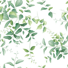 Wall Mural - leaf botanical seamless pattern vector design for cover fabric interior decor Cute pattern with plant branch
