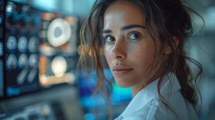Poster - A medical AI assistant providing a doctor with real-time information and recommendations during a patient consultation.