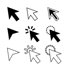 Poster - computer mouse click cursor vector icons design
