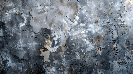 Wall Mural - Weathered and Textured Concrete Wall with Peeling Paint