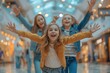 © Valentin - Joyful Kids Having Fun at the Shopping Mall