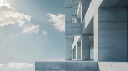 Wall Mural - Professional architect designs a new modern construction : Generative AI
