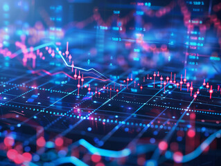 Wall Mural - Abstract Background for Finance Business Website Banner