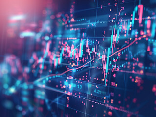 Wall Mural - Abstract Background for Finance Business Website Banner