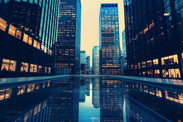 Wall Mural - Abstract Background for Finance Business Website Banner