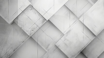 Wall Mural - A white background with squares of different sizes