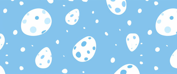 Wall Mural - vector illustration seamless background pattern of easter eggs with various pattern designs.