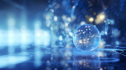 Abstract background, combining nature and computer technology