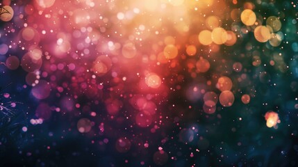 Poster - Blurry image of a vibrant and colorful background