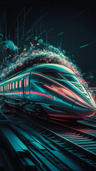 Poster - high-speed train