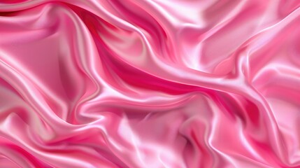 Poster - Luxurious Pink Silk Background