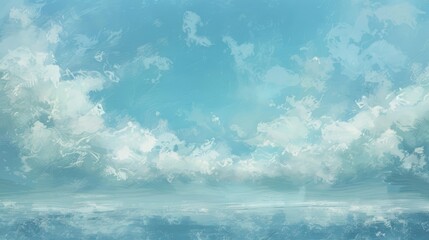 Wall Mural - Background of overcast azure sky