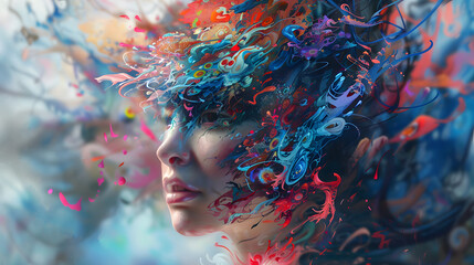 Poster - Digital Art with Vibrant Layers