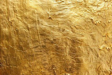 Gold background. Rough golden texture. Lettering template in gold paper.