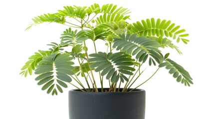 Wall Mural - Sensitive Plant Mimosa pudica A Plant Responsive to Touch and Light