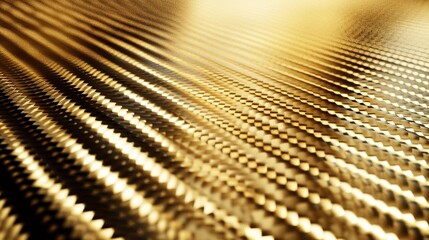 Poster - Elegant golden carbon fiber surface, viewed from above, perfect for a contemporary and striking background.