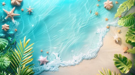 Wall Mural - Background for your design in summer vacation