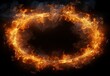 © Gustav - Fiery Ring of Fire on a Black Background