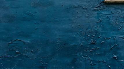 Poster - A blue wall with a lot of paint peeling off, backdrop overlay