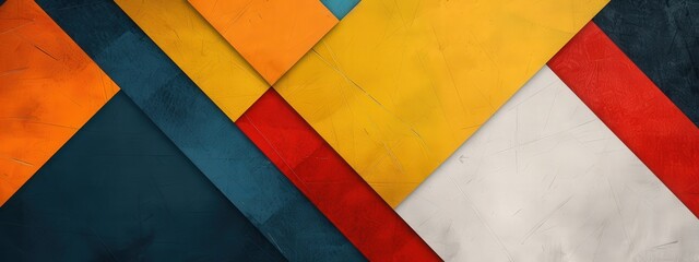 Poster - A colorful image of blocks in various colors and sizes. The blocks are arranged in a way that creates a sense of movement and energy. The image is abstract and dynamic