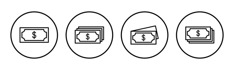 Wall Mural - Money icon set. Money vector icon.