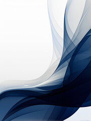 Poster - Abstract blue wave design with copy space text for design, graphic, abstract, modern, minimalist, elegant, futuristic, water, ocean, wave