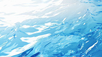 Poster - Abstract blue water texture with copy space text for background, design, art, abstract, blue, water, texture