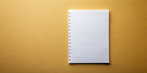 Wall Mural - Blank note paper on a simple background , stationery, empty, blank, paper, white, template, writing