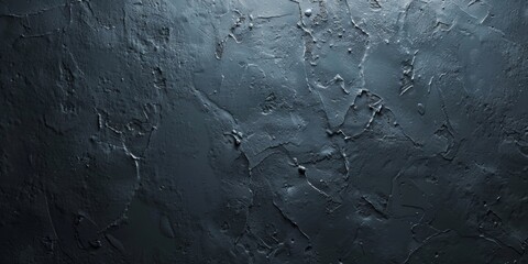 Poster - Black and white image of plain grey painted wall. Aged cement surface. Simple monochrome background
