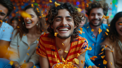 Wall Mural - person celebrating victory