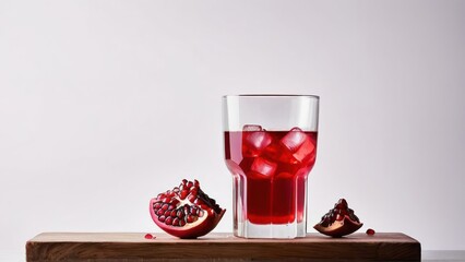 Wall Mural - Essence of Red Fruit Ice Tea ? A Simplistic Expression of Refreshing Elegance