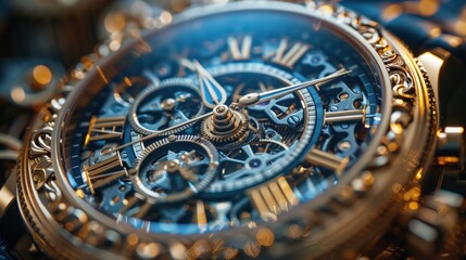Intricate Mechanism of a Luxury Watch