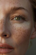 © Nataliia S. - Detailed Close-Up of a Young Woman in Her 30s with Glowing, Healthy Skin, Without Makeup